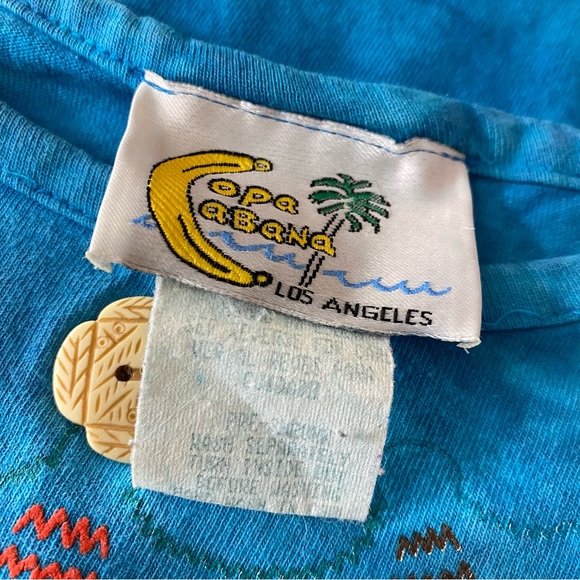 Women’s Vintage Copacabana Short Sleeve T-Shirt Petite One Size(L/XL) - Picture 3 of 4